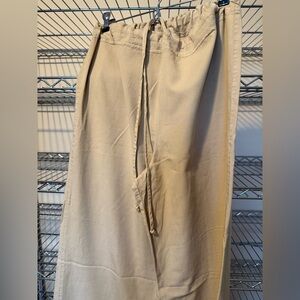 Long Elegant Legs Tan Casual Pants